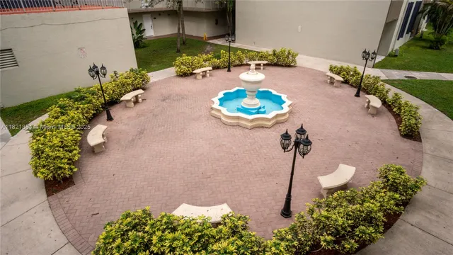 a view of a lake from a yard