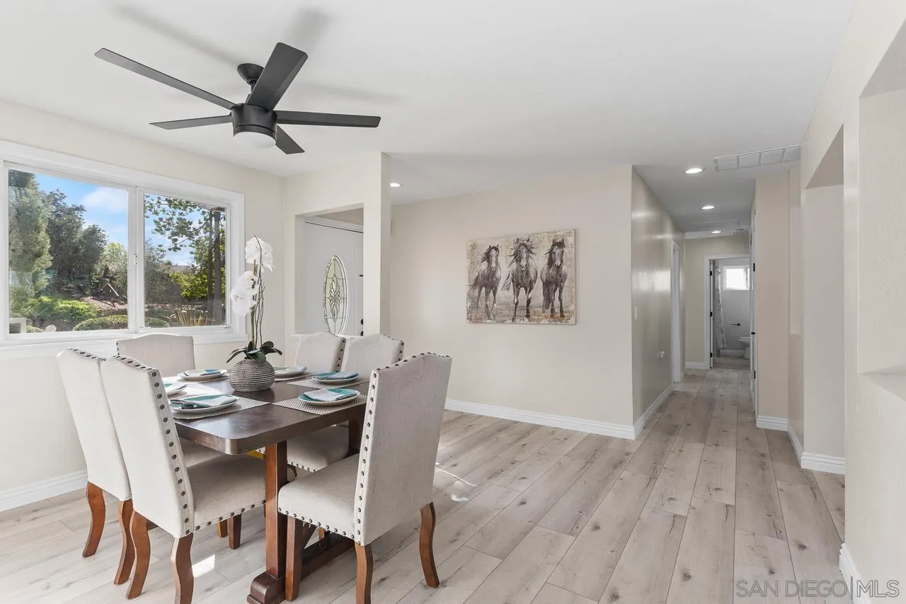 2922 Olive View Road Alpine, CA 91901 - Photo 14 of 34 a dining room with furniture a rug and a large window