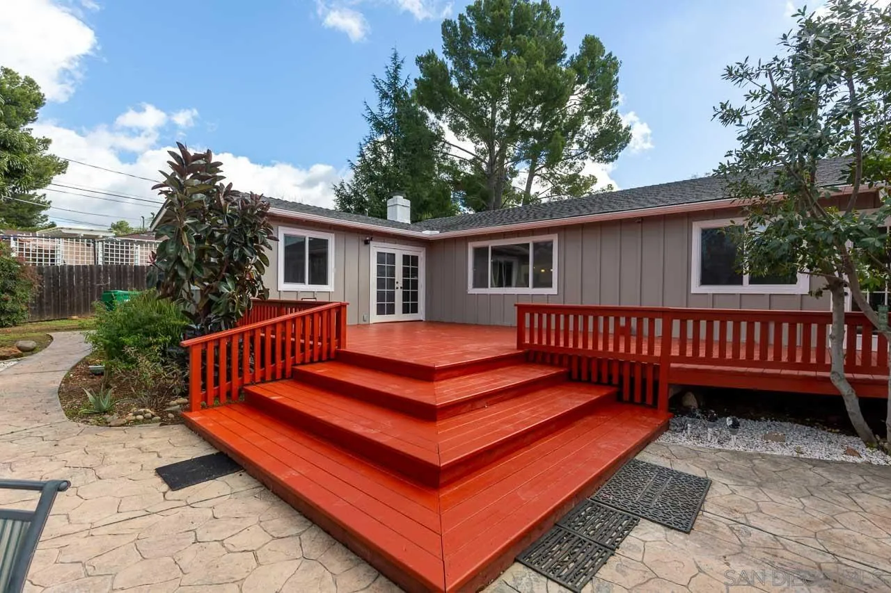 2922 Olive View Road Alpine, CA 91901 - Photo 24 of 34 a view of a deck with a bench