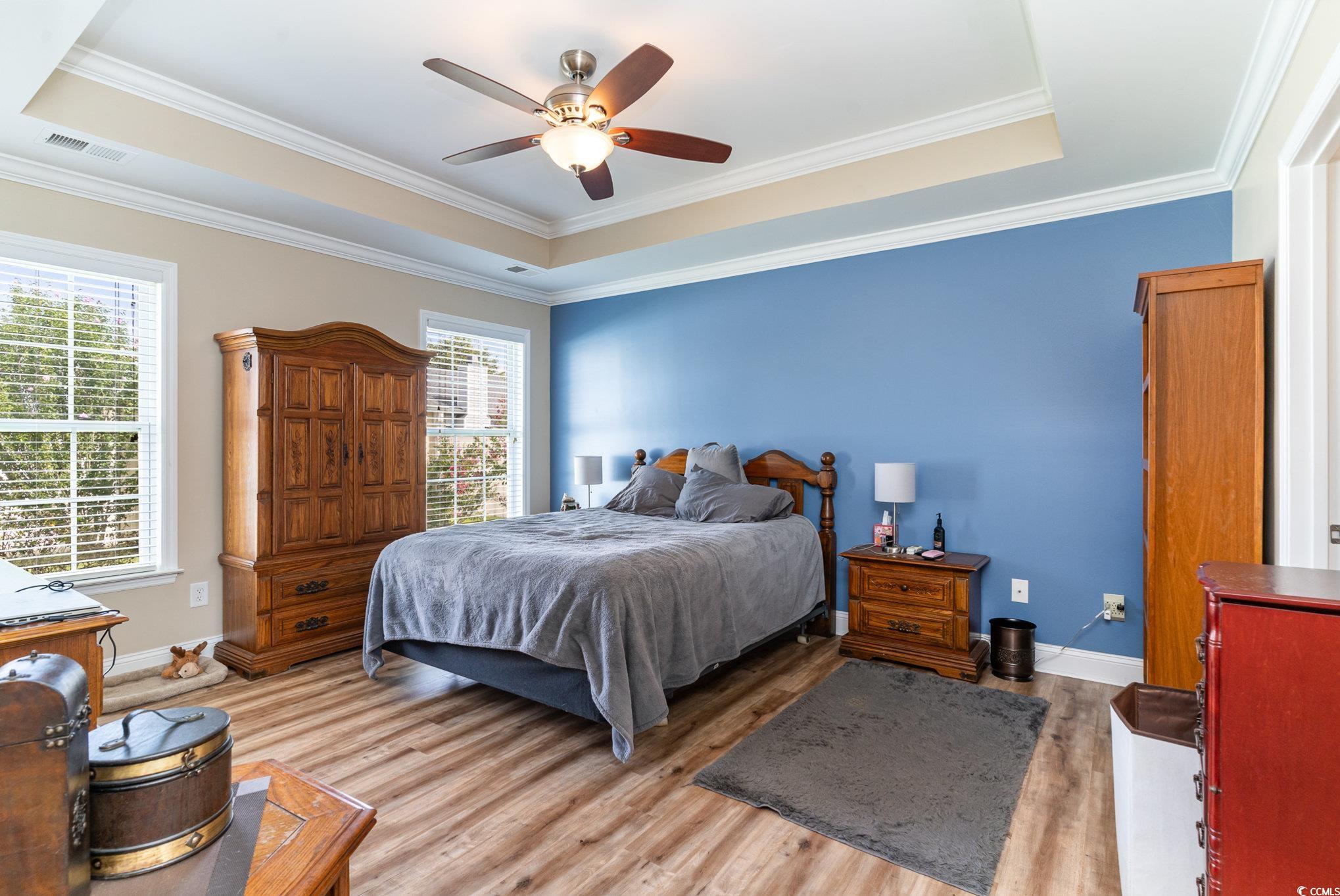 625 Seth Lane Longs, SC 29568 - Photo 12 of 34 Bedroom with crown molding, multiple windows, ligh