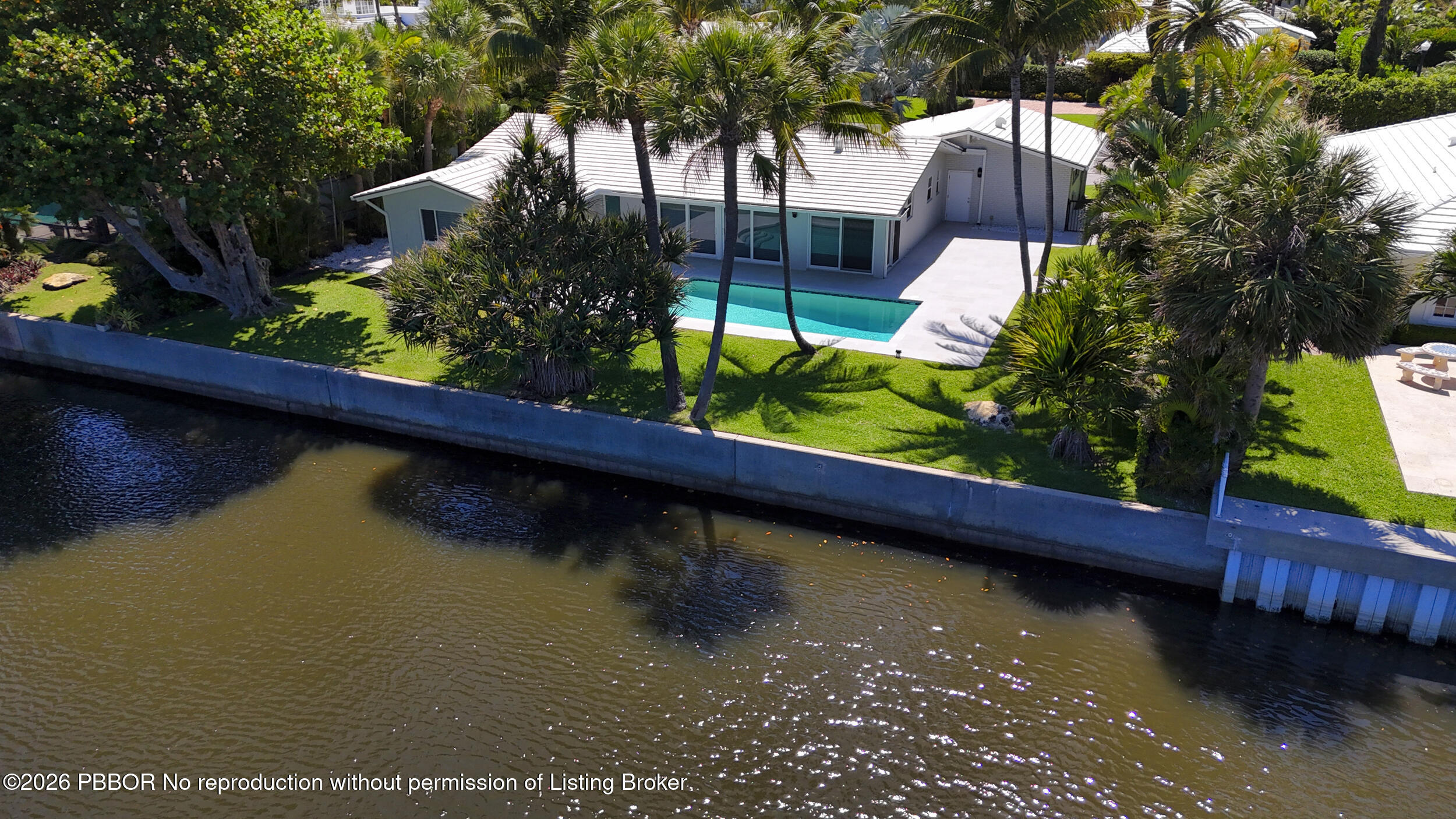 2259 Ibis Isle Road East, Unit E Palm Beach, FL 33480 - Photo 25 of 28 a view of swimming pool from a balcony