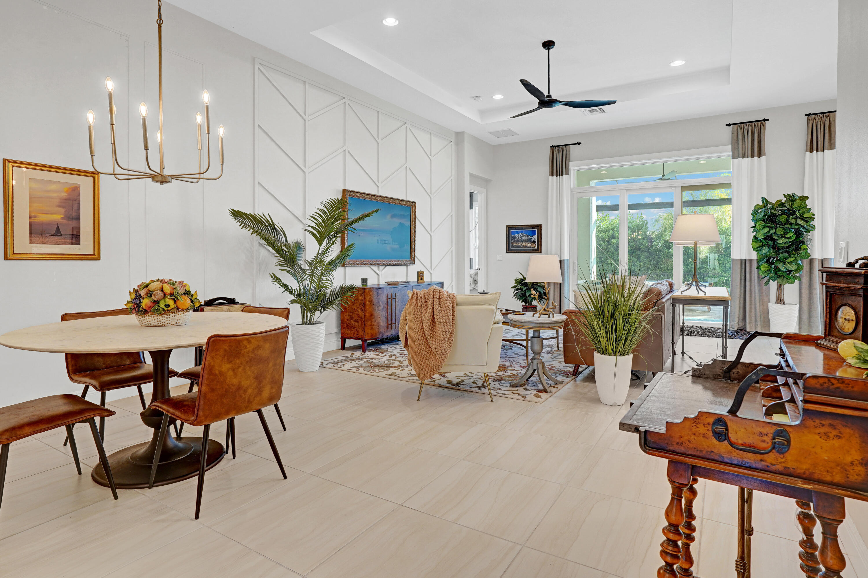 23005 Southwest Accesi Way Port St. Lucie, FL 34986 - Photo 15 of 80 a view of a dining room with furniture window and outside view