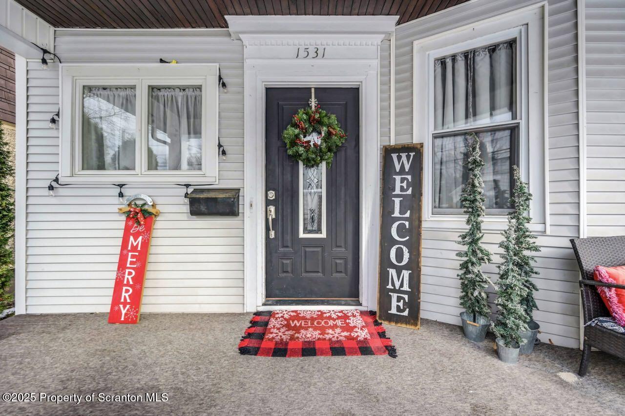 1531 Electric Street Dunmore, PA 18509 - Photo 2 of 56 a front view of a house with entryway