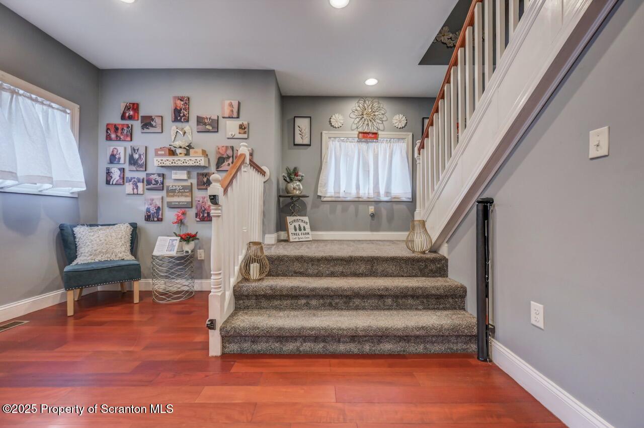 1531 Electric Street Dunmore, PA 18509 - Photo 4 of 56 a view of entryway and hall with wooden floor