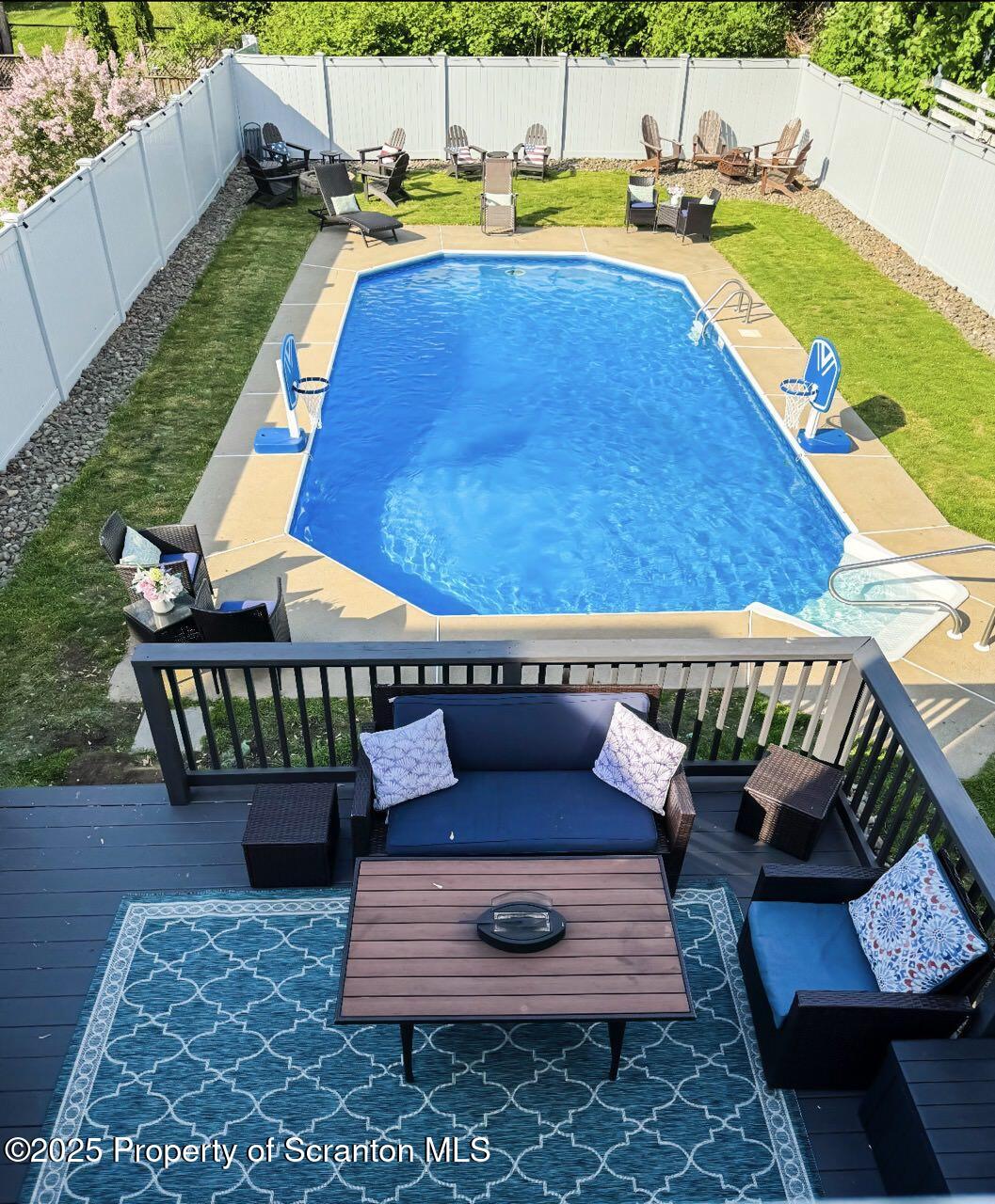 1531 Electric Street Dunmore, PA 18509 - Photo 53 of 56 a view of a patio with swimming pool
