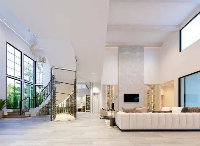 a bedroom with furniture and window