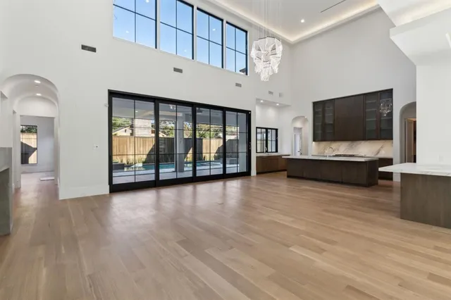 a view of living room with furniture and flat screen tv