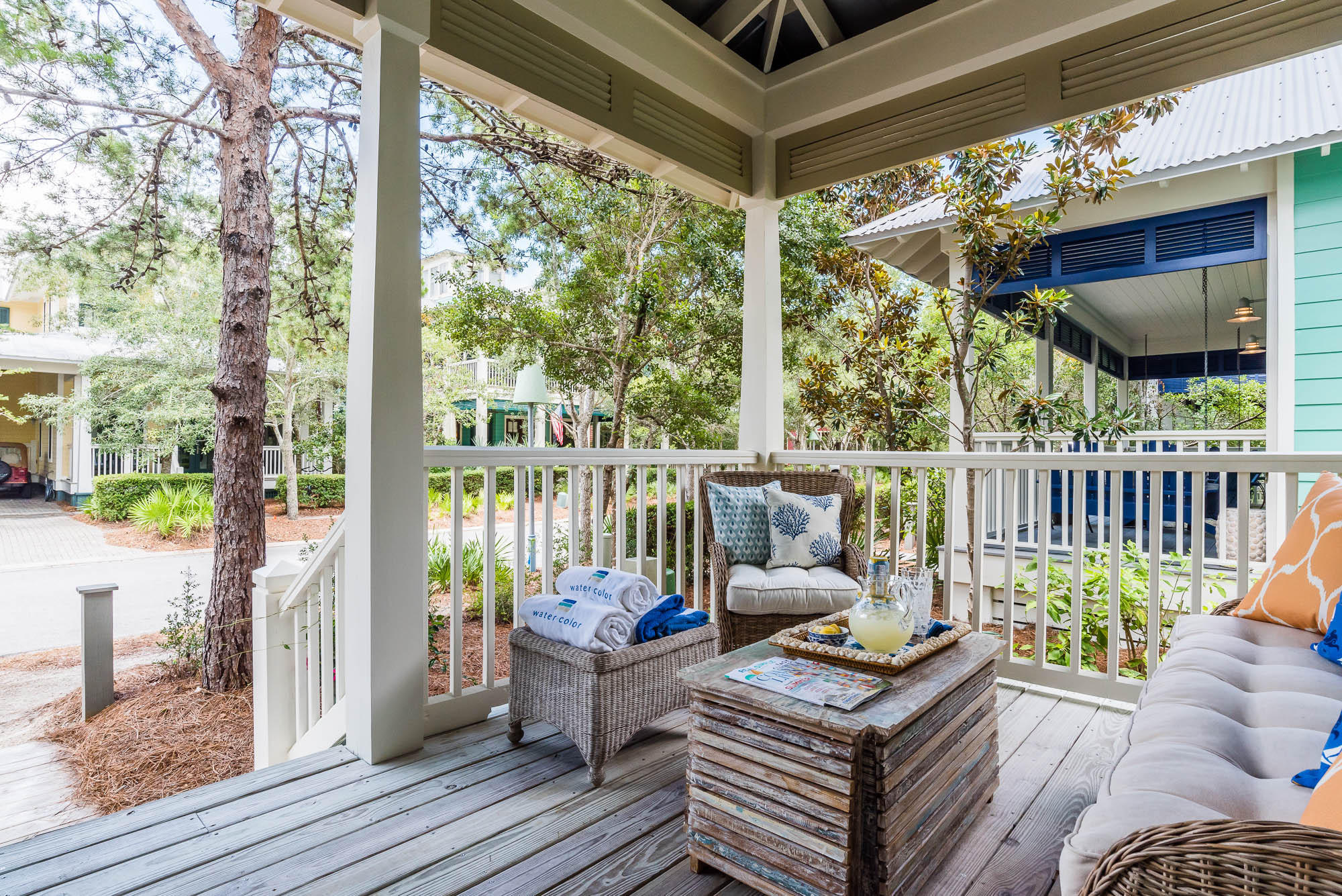 133 Silver Laurel Way Santa Rosa Beach, FL 32459 - Photo 13 of 13 a balcony with furniture and a potted plant
