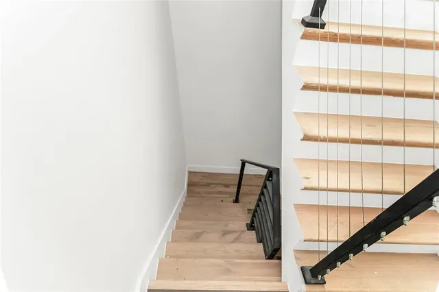 a view of a staircase