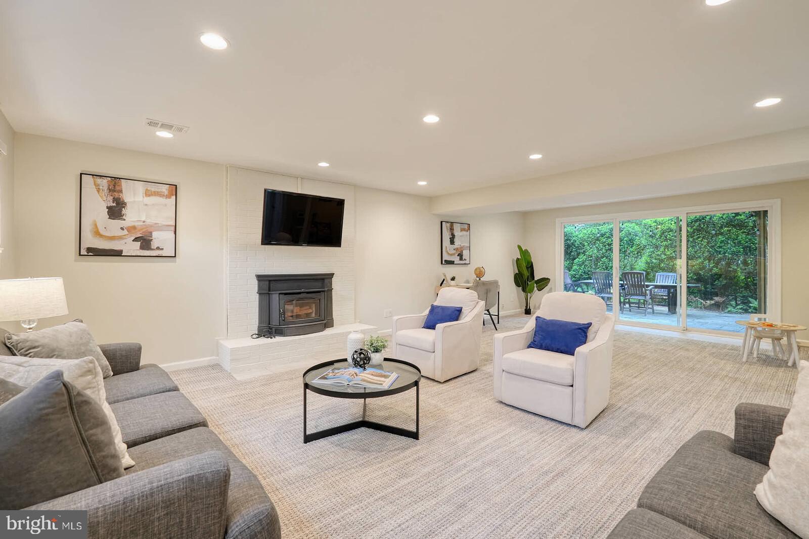6511 Engel Drive McLean, VA 22101 - Photo 33 of 56 a living room with furniture and a flat screen tv