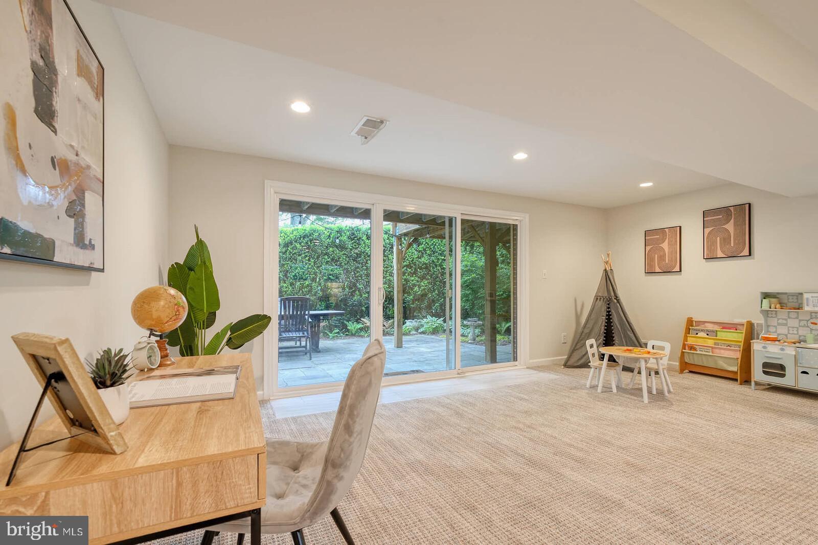 6511 Engel Drive McLean, VA 22101 - Photo 37 of 56 a living room with furniture flat screen tv and window