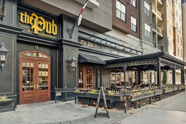 a front view of a building with street