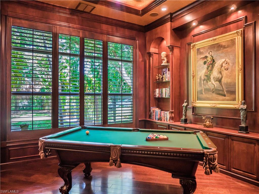 136 Hickory Road Naples, FL 34108 - Photo 11 of 34 Den/Study being used as a billiard room.