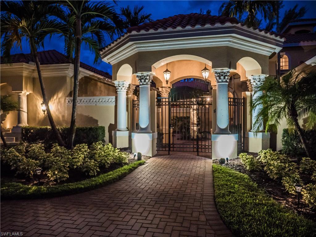 136 Hickory Road Naples, FL 34108 - Photo 34 of 34 Nighttime entry view.