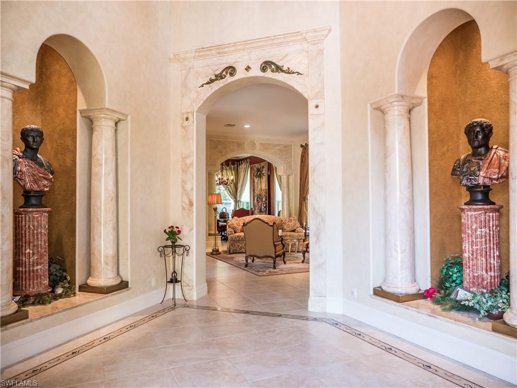 136 Hickory Road Naples, FL 34108 - Photo 10 of 34 Entry foyer with Mediterranean flare.