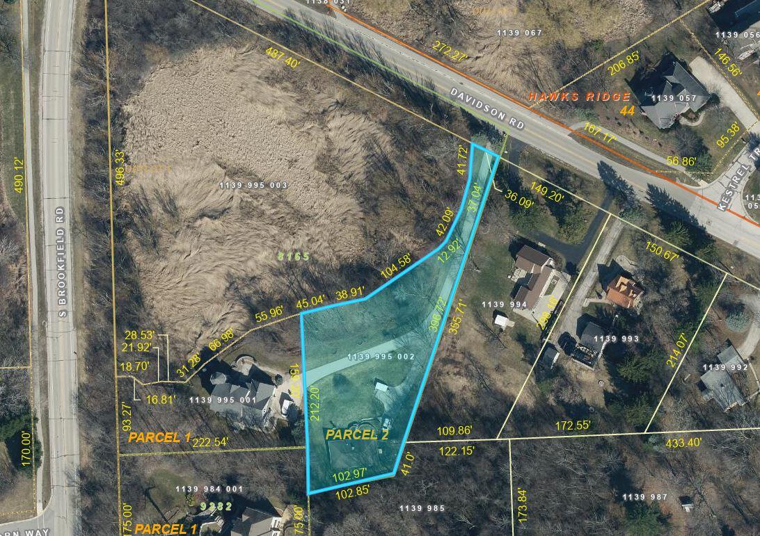 18785 Davidson Road Brookfield, WI 53045 - Photo 41 of 44 Lot lines per public records. Not an official survey