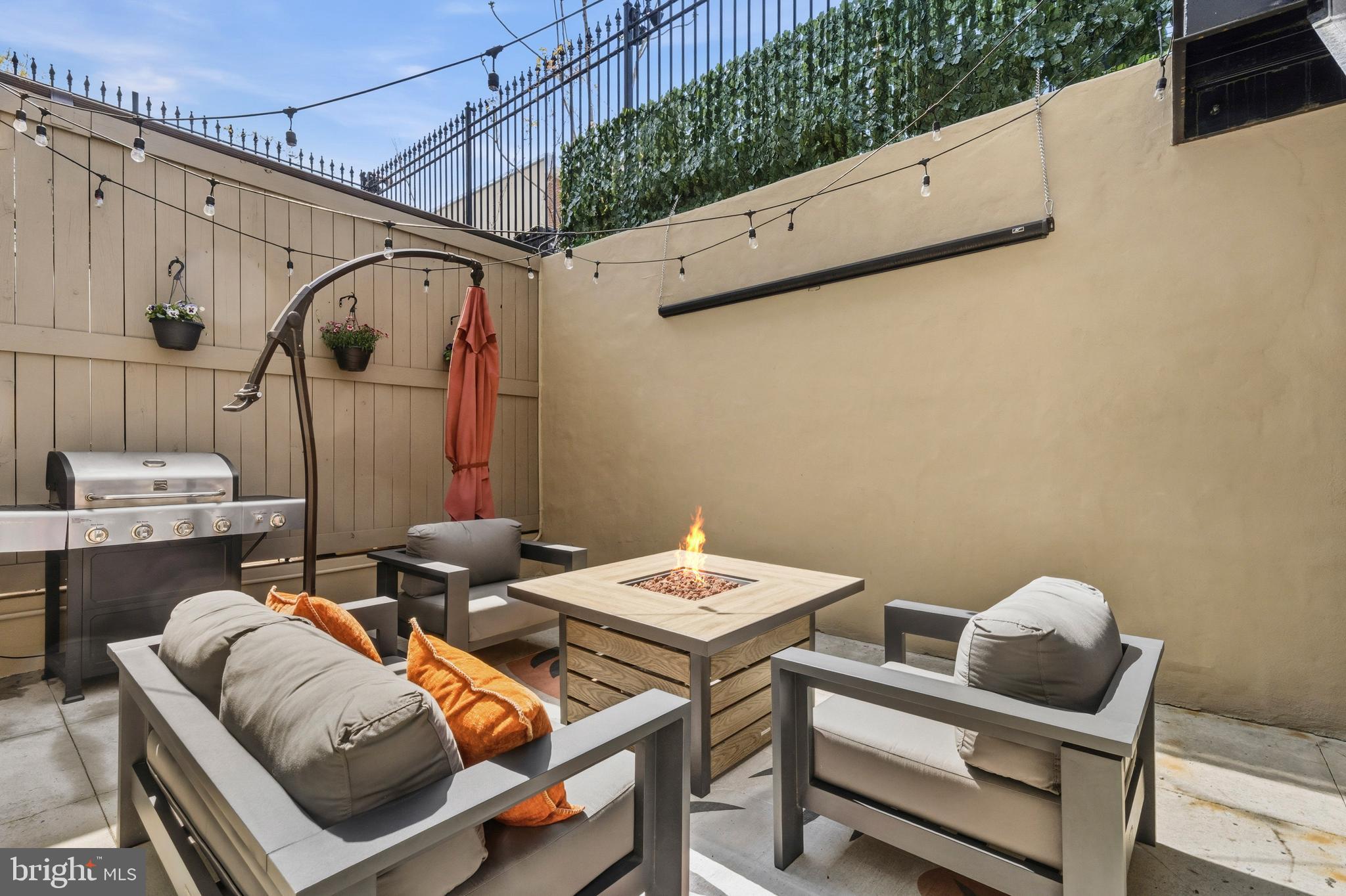 1232 4th Street Northwest, Unit 1 Washington, DC 20001 - Photo 21 of 28 a couple of chairs sitting in a roof deck with furniture