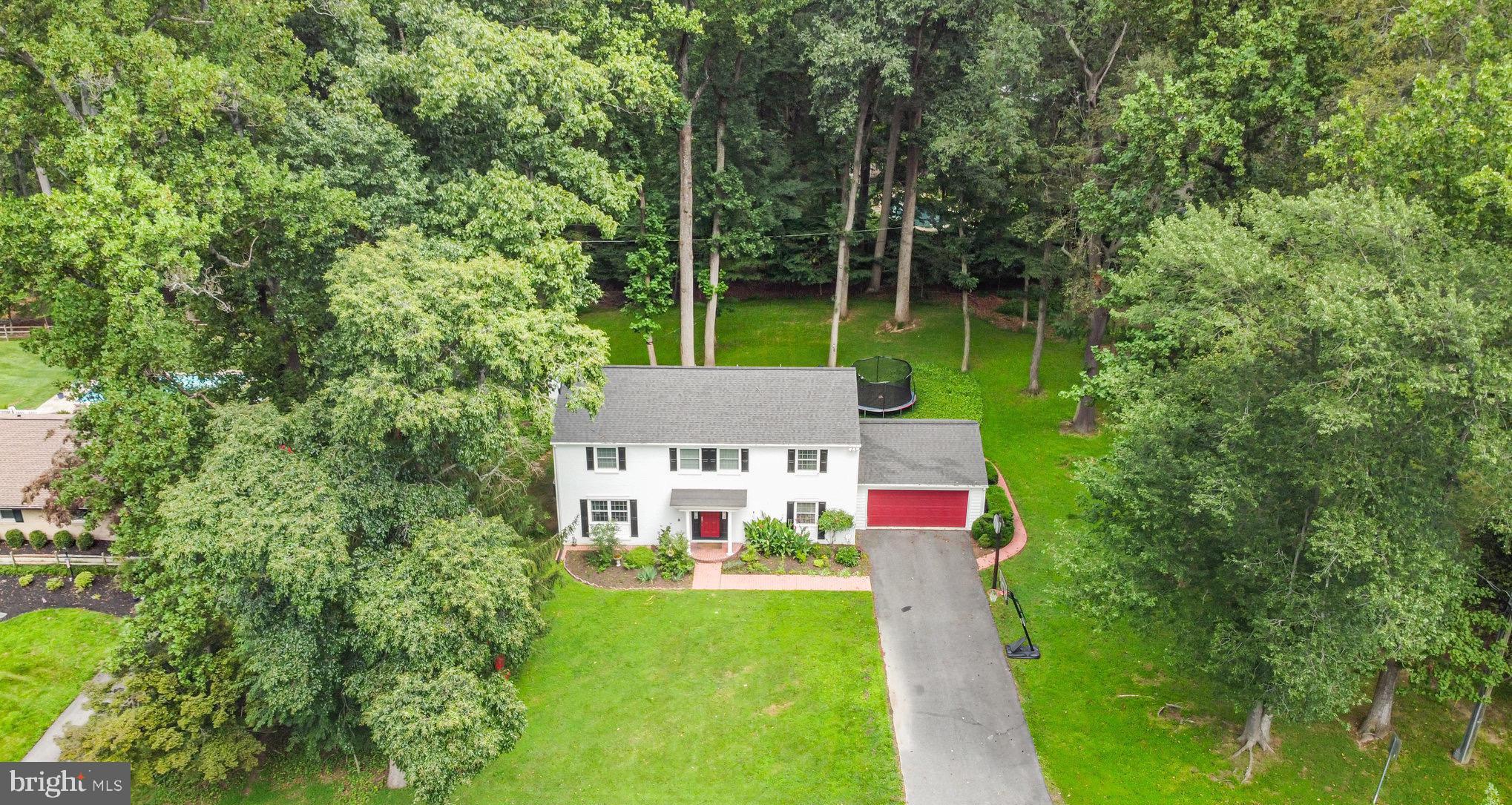 1411 Valley Stream Road Bel Air, MD 21014 - Photo 42 of 49 a aerial view of a house with swimming pool and garden