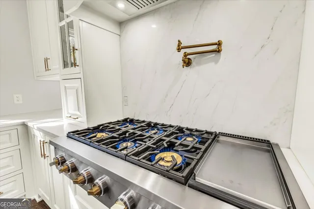 a view of a bathtub in front of window