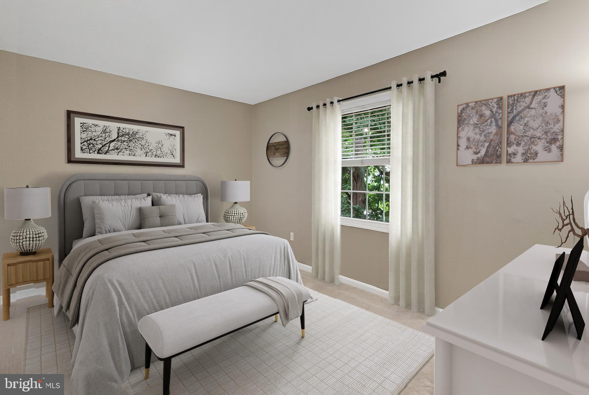 5833 Royal Ridge Drive, Unit 943 Springfield, VA 22152 - Photo 21 of 45 a bedroom with a bed and a window