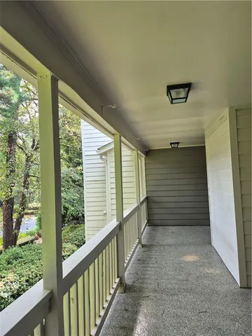 a view of a porch