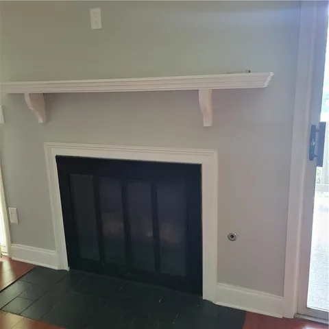 a close view of wooden door