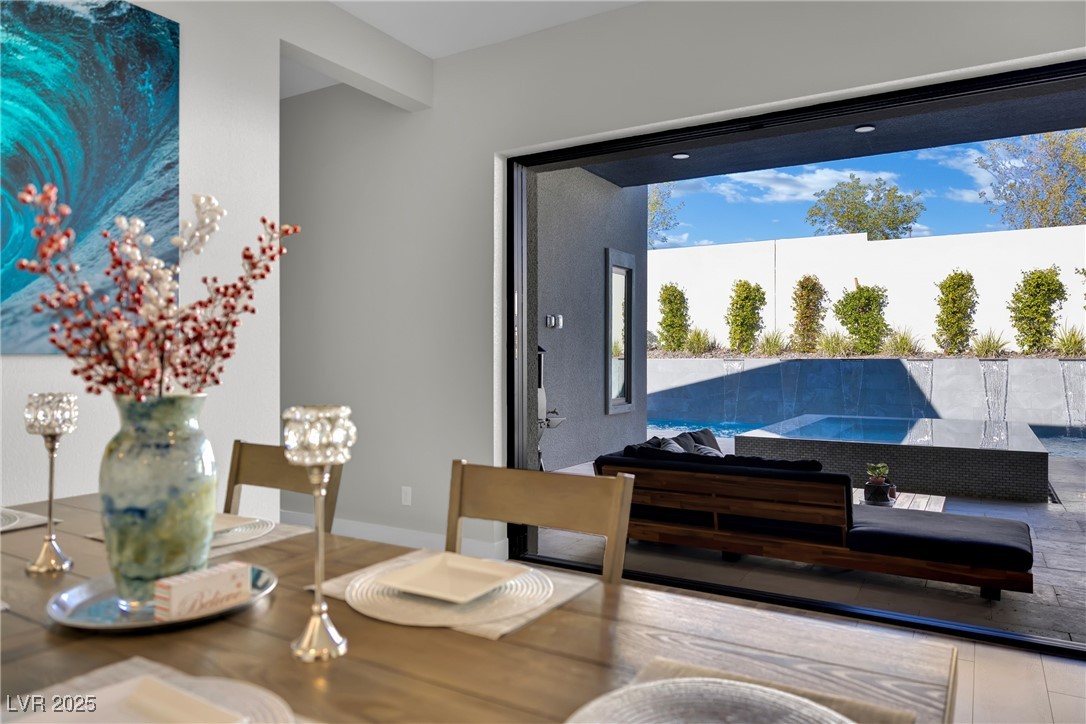 397 Highview Rdg Avenue Las Vegas, NV 89138 - Photo 35 of 97 Dining space featuring baseboards