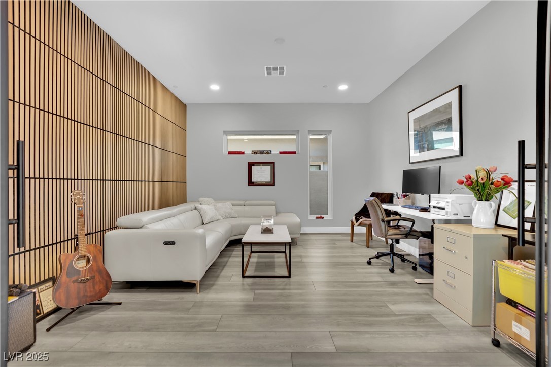 397 Highview Rdg Avenue Las Vegas, NV 89138 - Photo 56 of 97 Office space with recessed lighting and light wood-type flooring