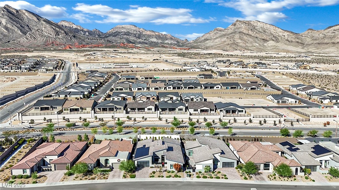 397 Highview Rdg Avenue Las Vegas, NV 89138 - Photo 71 of 97 Aerial view of residential area featuring mountains