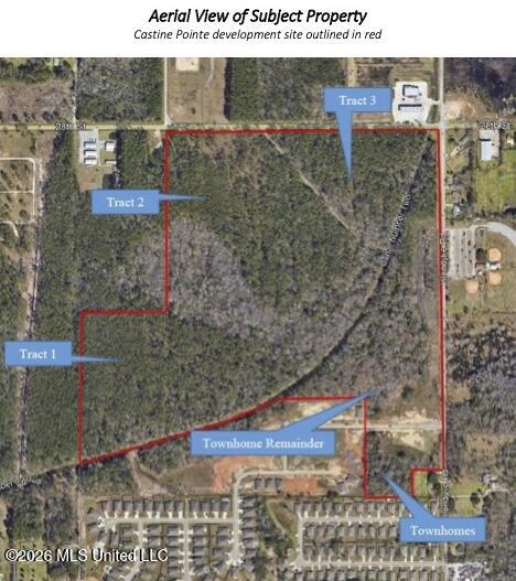 Klondyke Road Long Beach, MS 39560 - Photo 12 of 16 Aerial View of Subject Property