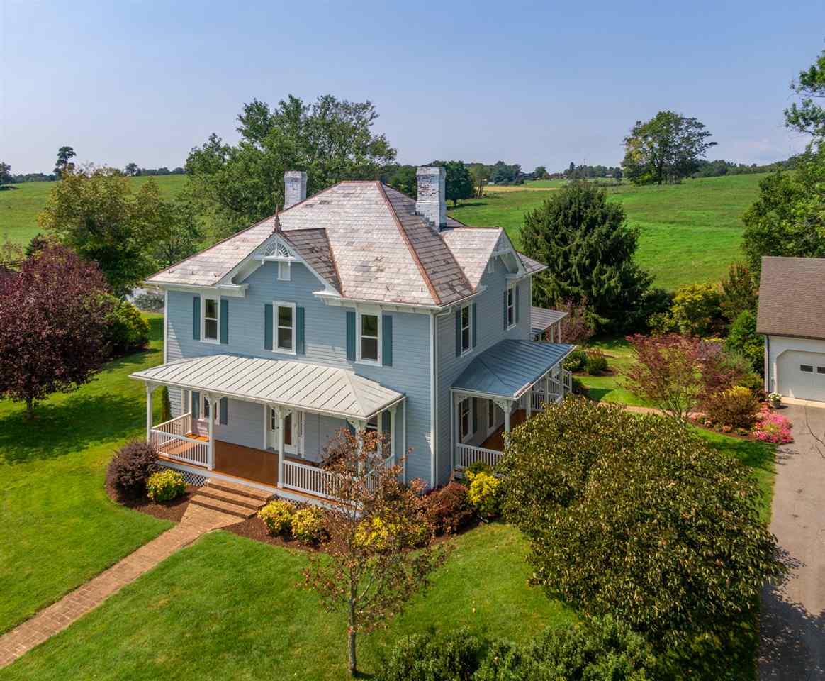 227 Baynes Road Waynesboro, VA 22980 - Photo 6 of 49 a aerial view of a house with a yard table and chairs