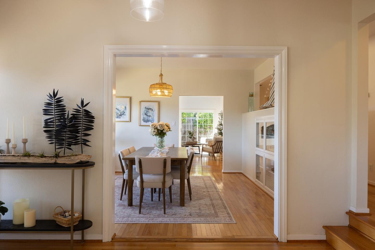 3050 Ribera Road Carmel, CA 93923 - Photo 8 of 27 a view of a dining room with furniture and wooden floor