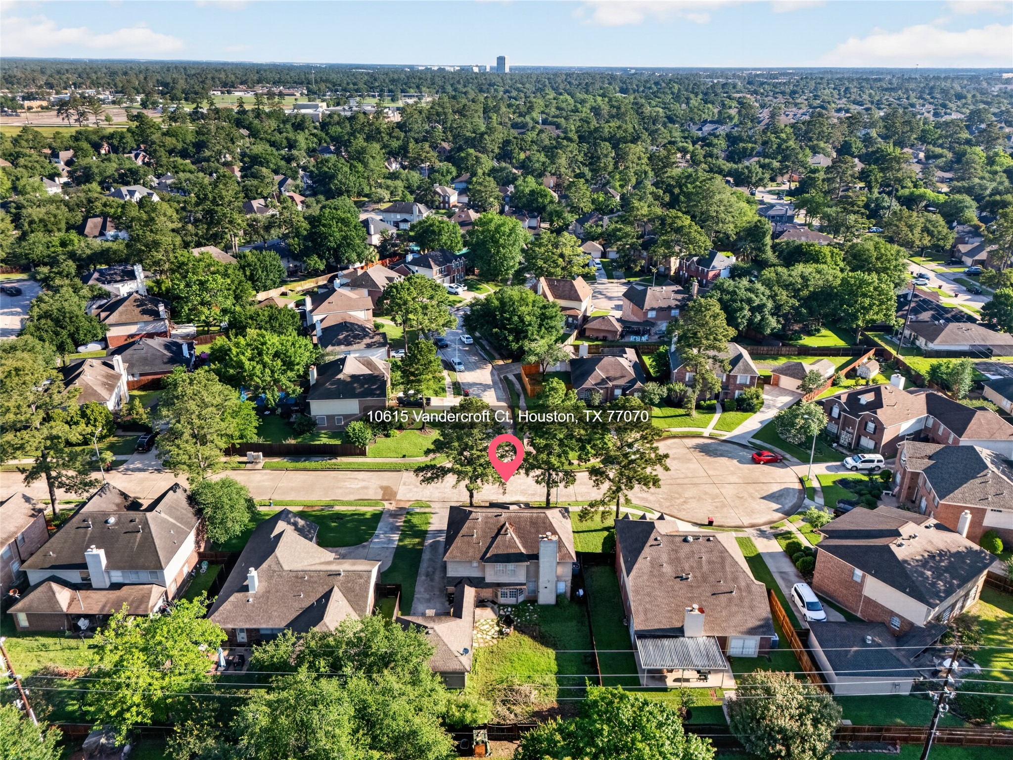 10615 Vandercroft Court Houston, TX 77070 - Photo 46 of 47 an aerial view of a city
