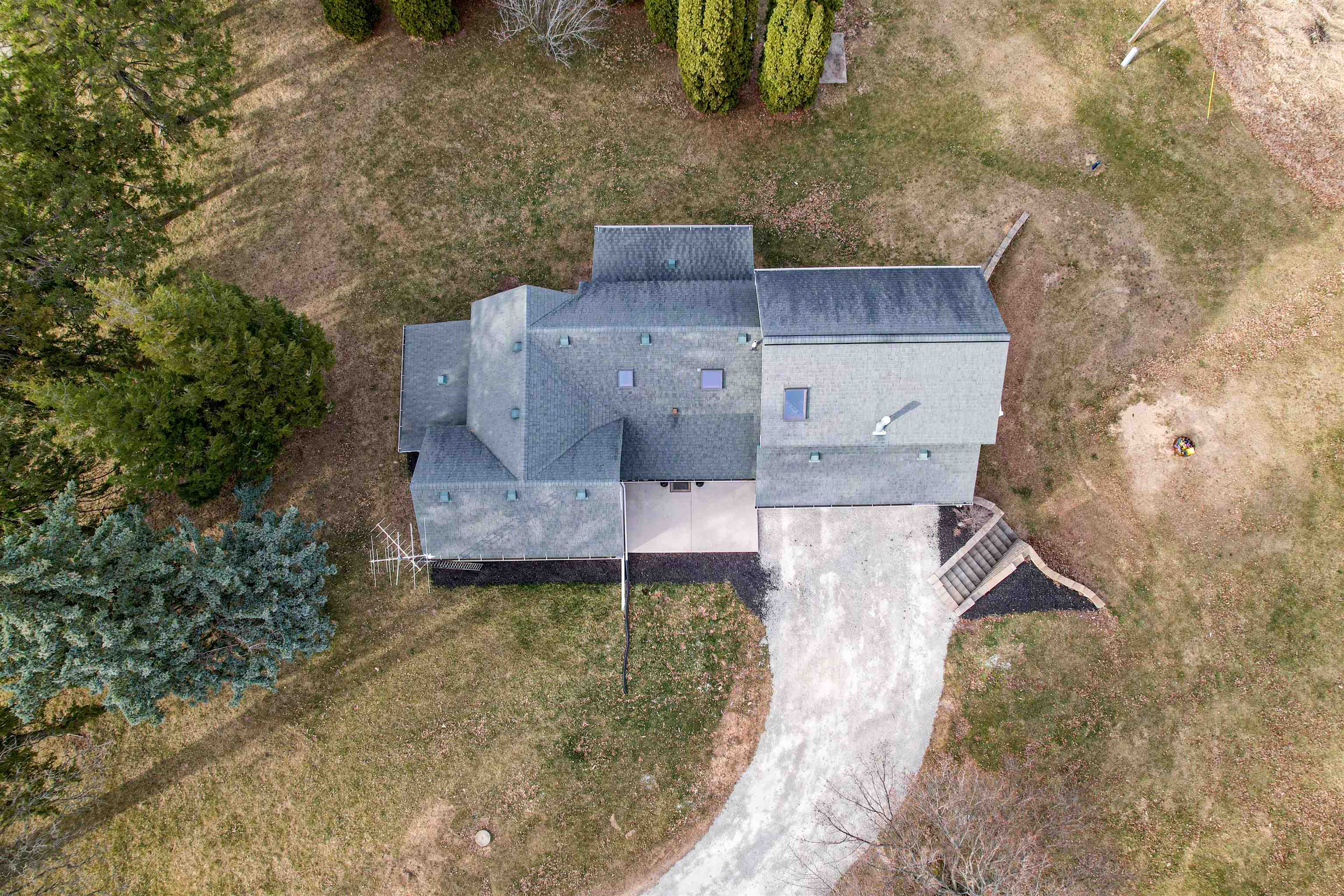 3605 Big Hill Road Chadwick, IL 61014 - Photo 15 of 99 an aerial view of a house with a yard