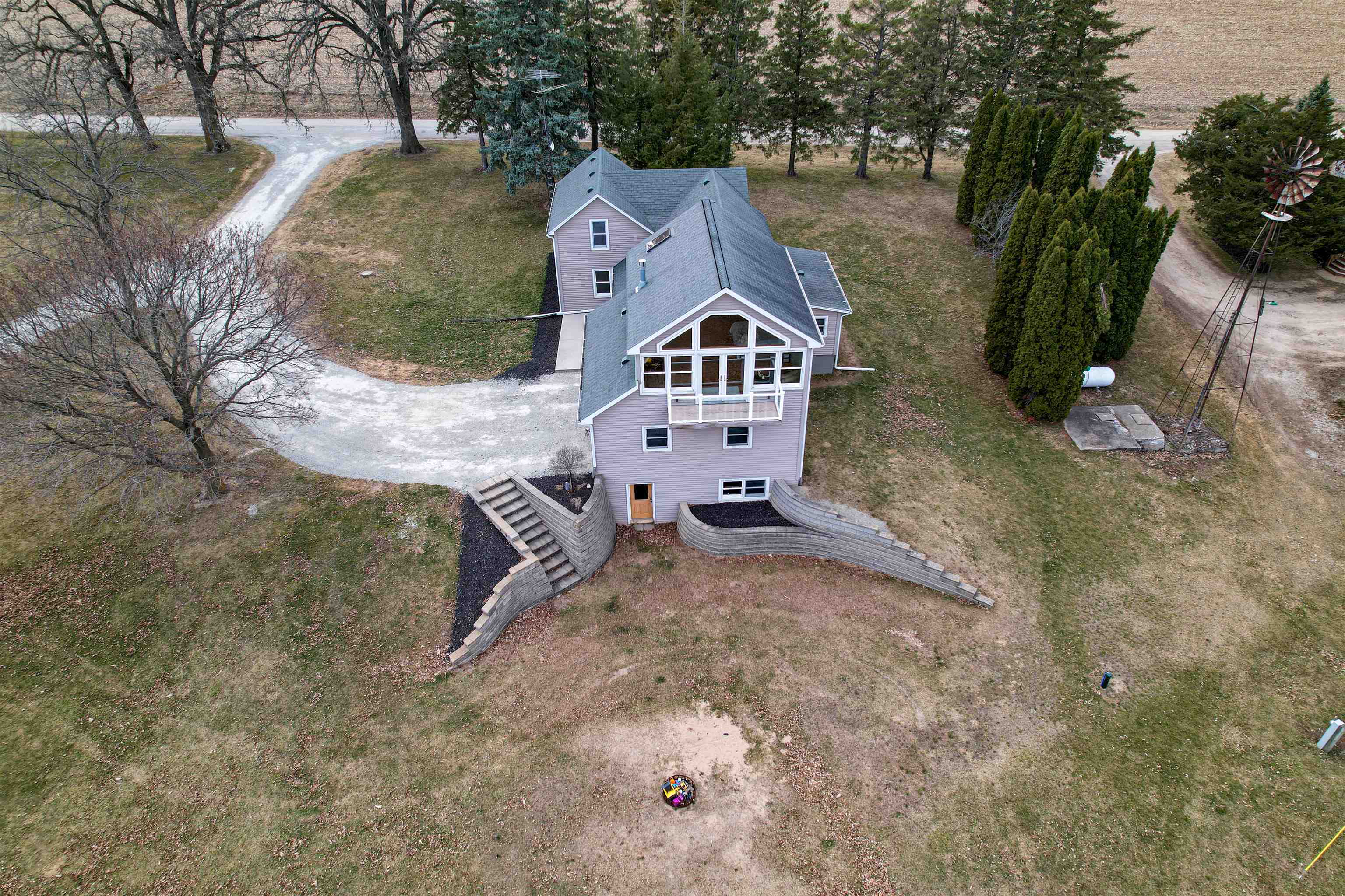 3605 Big Hill Road Chadwick, IL 61014 - Photo 10 of 99 a view of a house with a yard