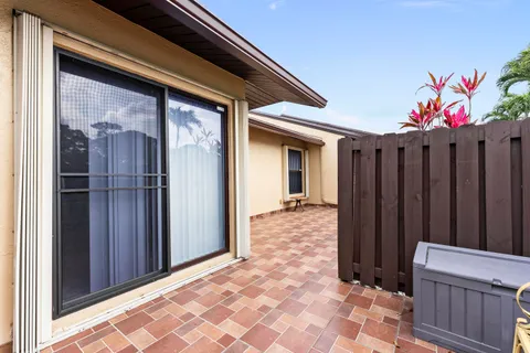 a backyard of a house
