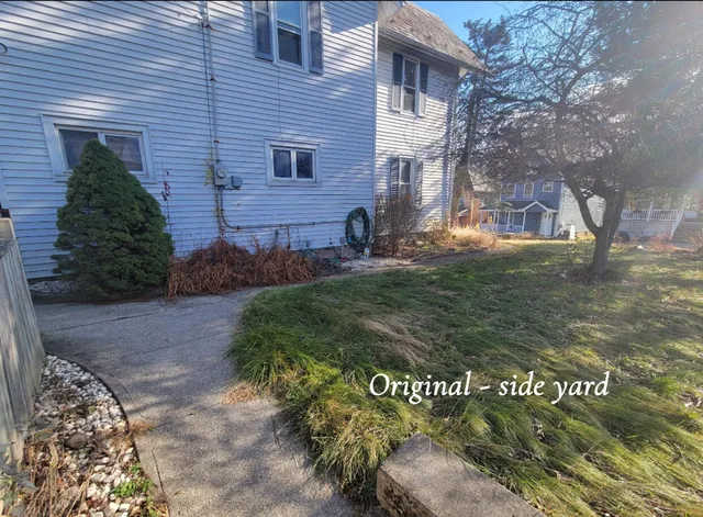 a view of a bathroom with a window