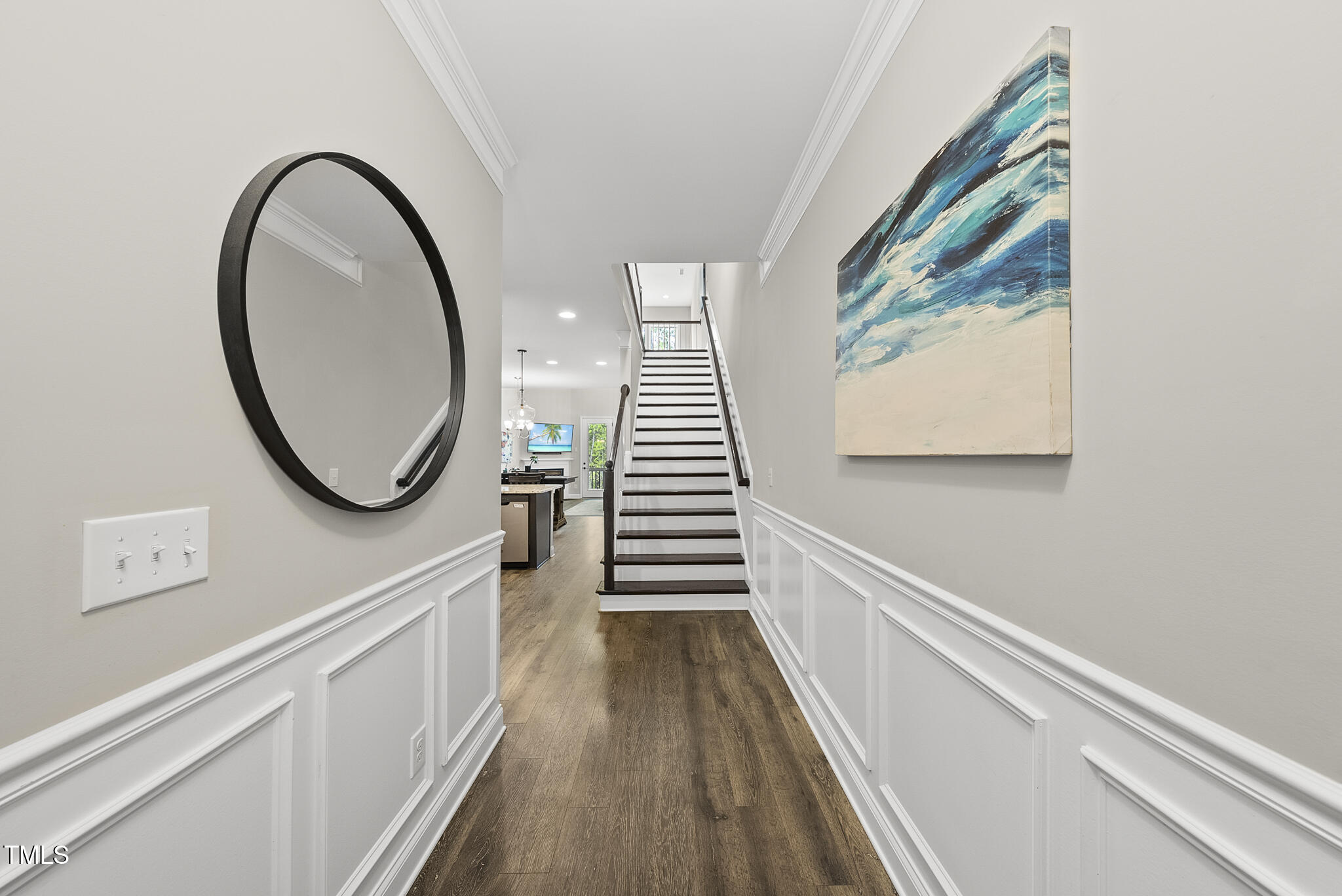 2564 Rambling Creek Road Apex, NC 27523 - Photo 14 of 43 Entryway w/ pretty millwork sets the stage for this Luxury Townhome