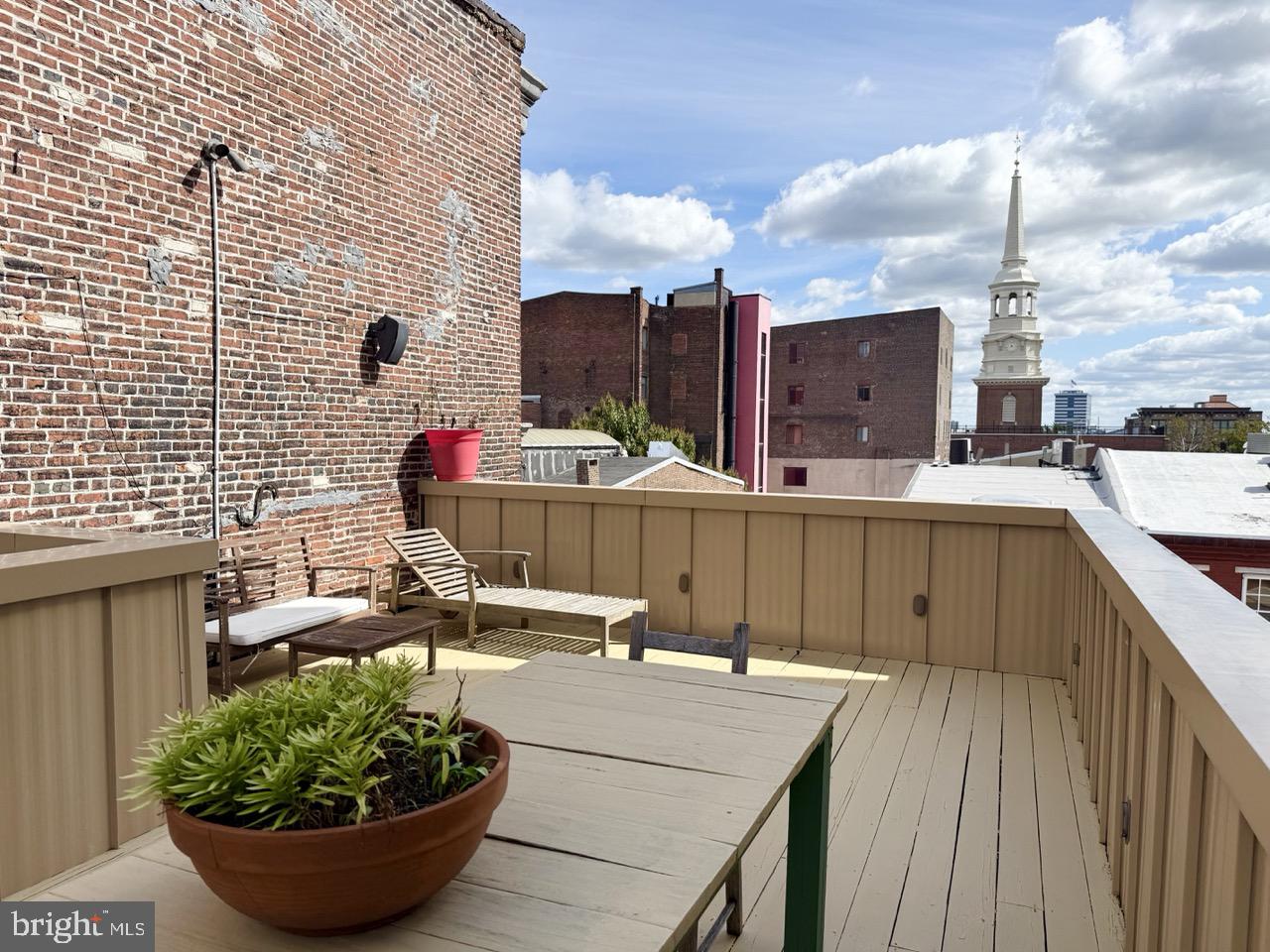 26 North 3rd Street, Unit 3 Philadelphia, PA 19106 - Photo 46 of 50 a view of a patio with chairs and a potted plant