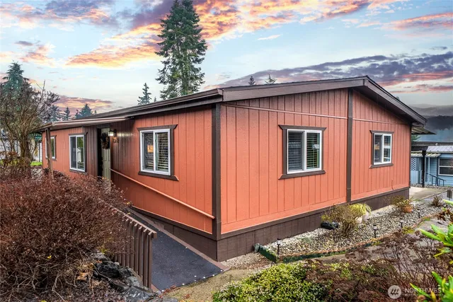 a backyard of a house