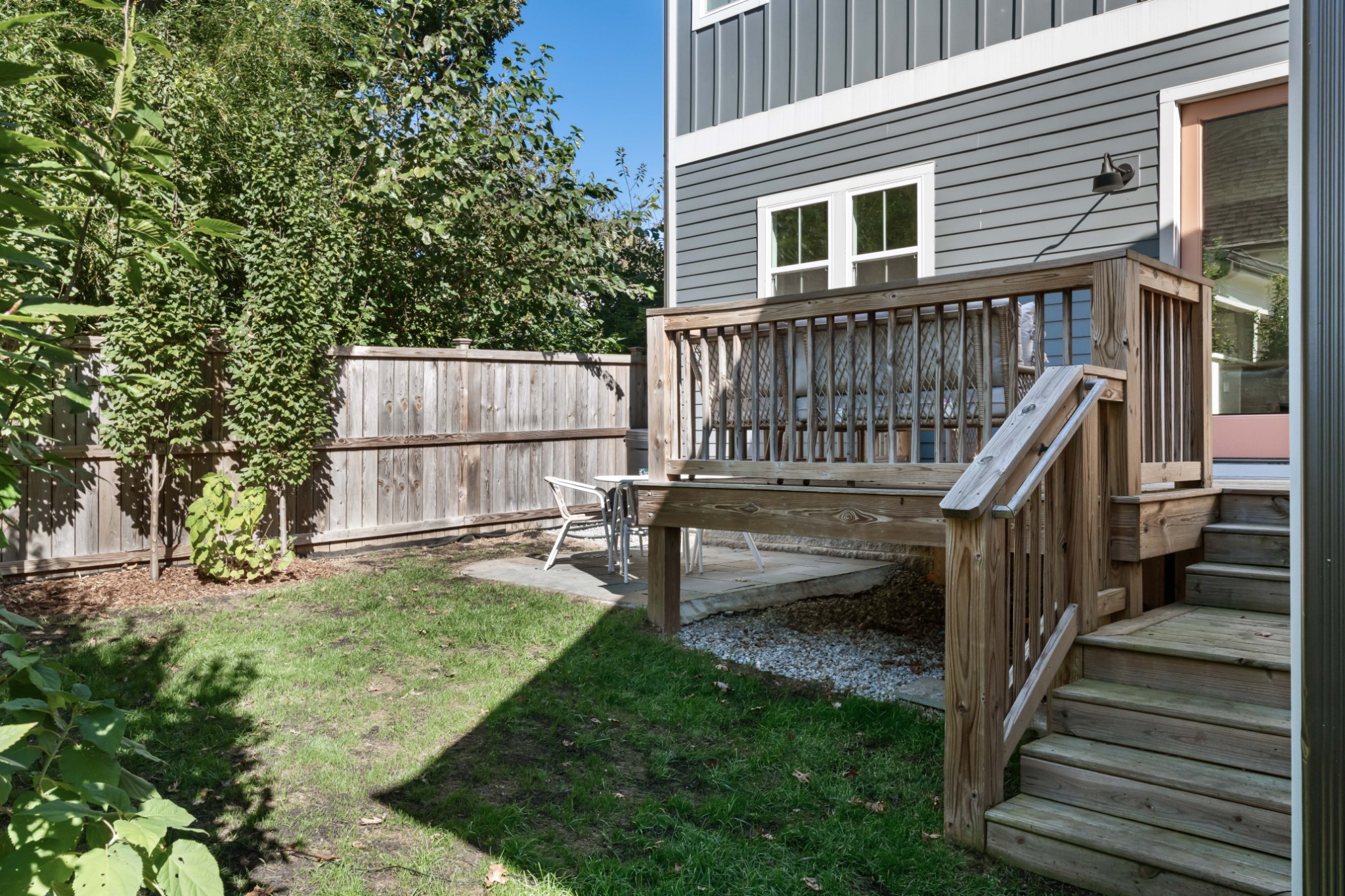 2 B Belle Forrest Avenue Nashville, TN 37206 - Photo 39 of 53 a view of backyard with deck and wooden fence