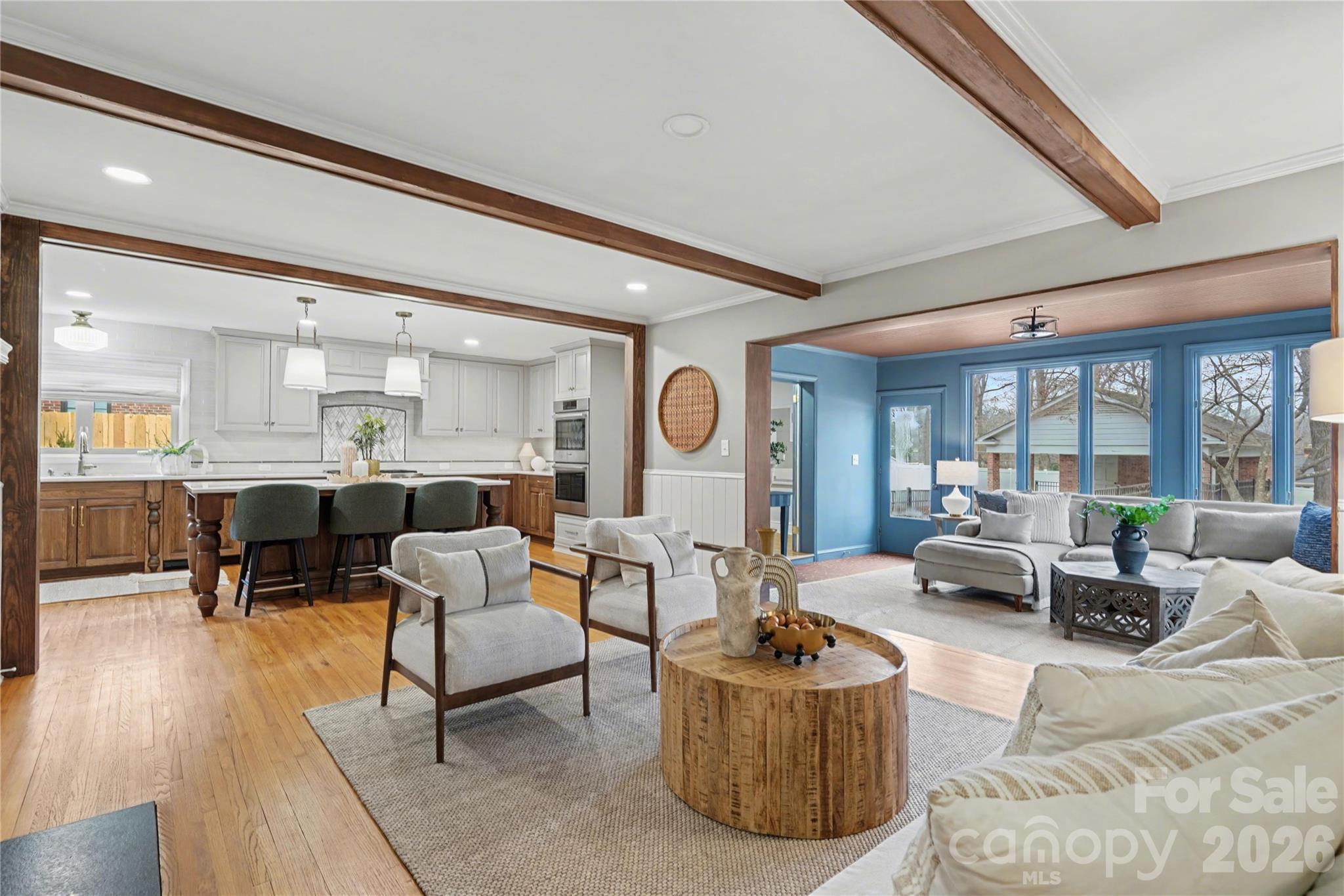 819 Ashmeade Road Charlotte, NC 28211 - Photo 15 of 42 a living room with furniture and a large window