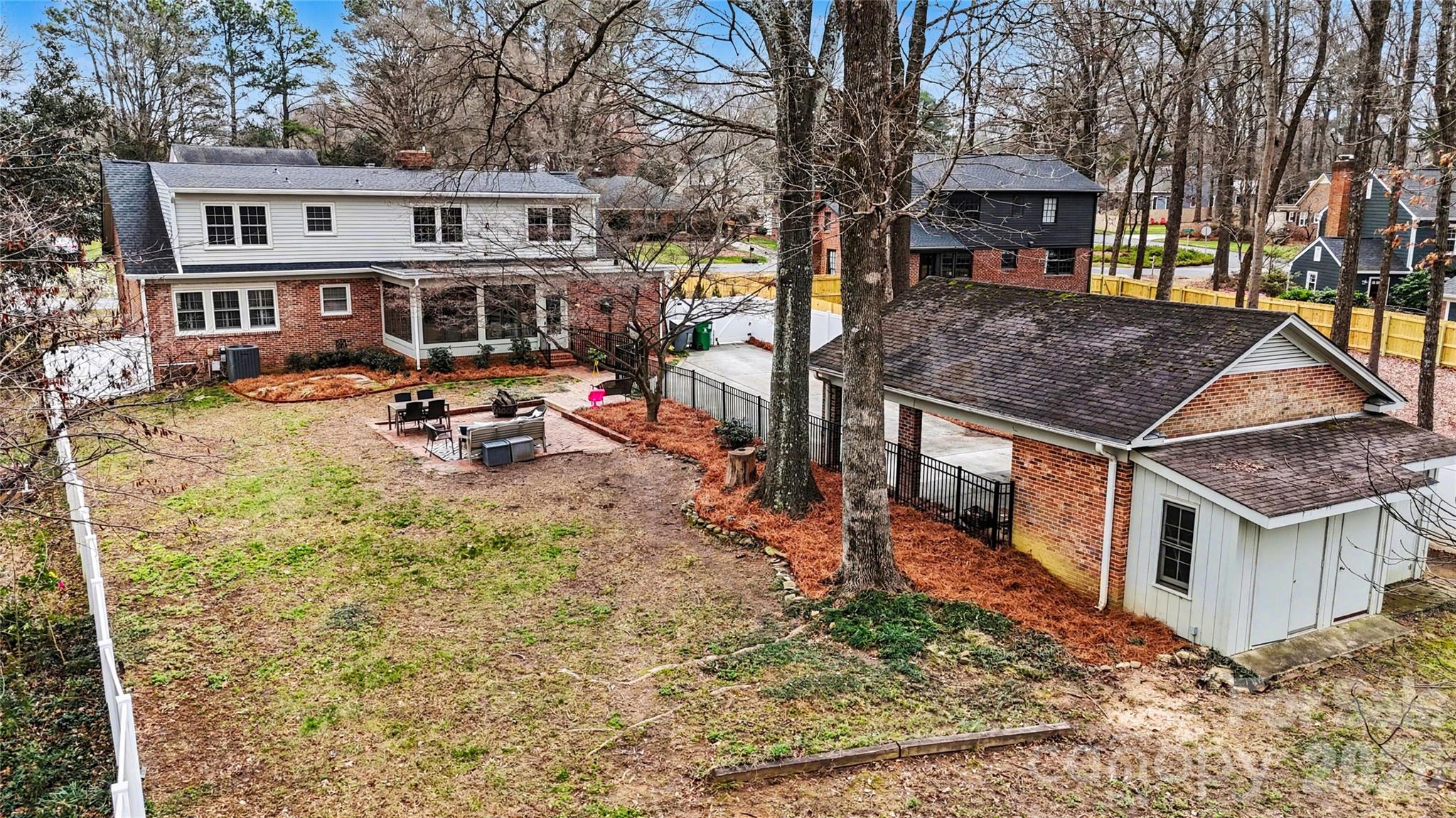 819 Ashmeade Road Charlotte, NC 28211 - Photo 33 of 42 a front view of a house with yard porch and seating space
