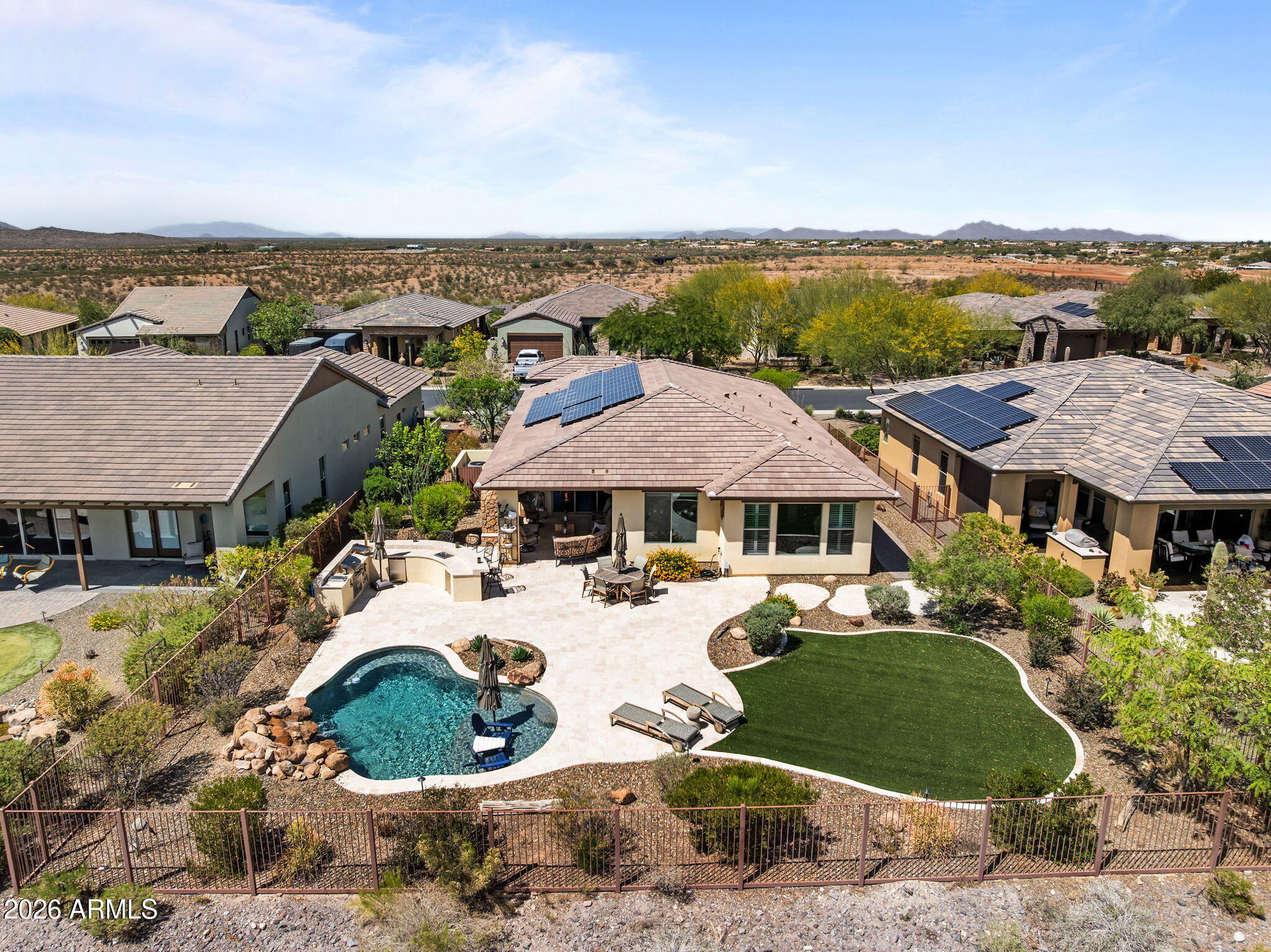 3855 Gold Ridge Road Wickenburg, AZ 85390 - Photo 38 of 38 an aerial view of a house