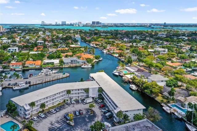 an aerial view of a city