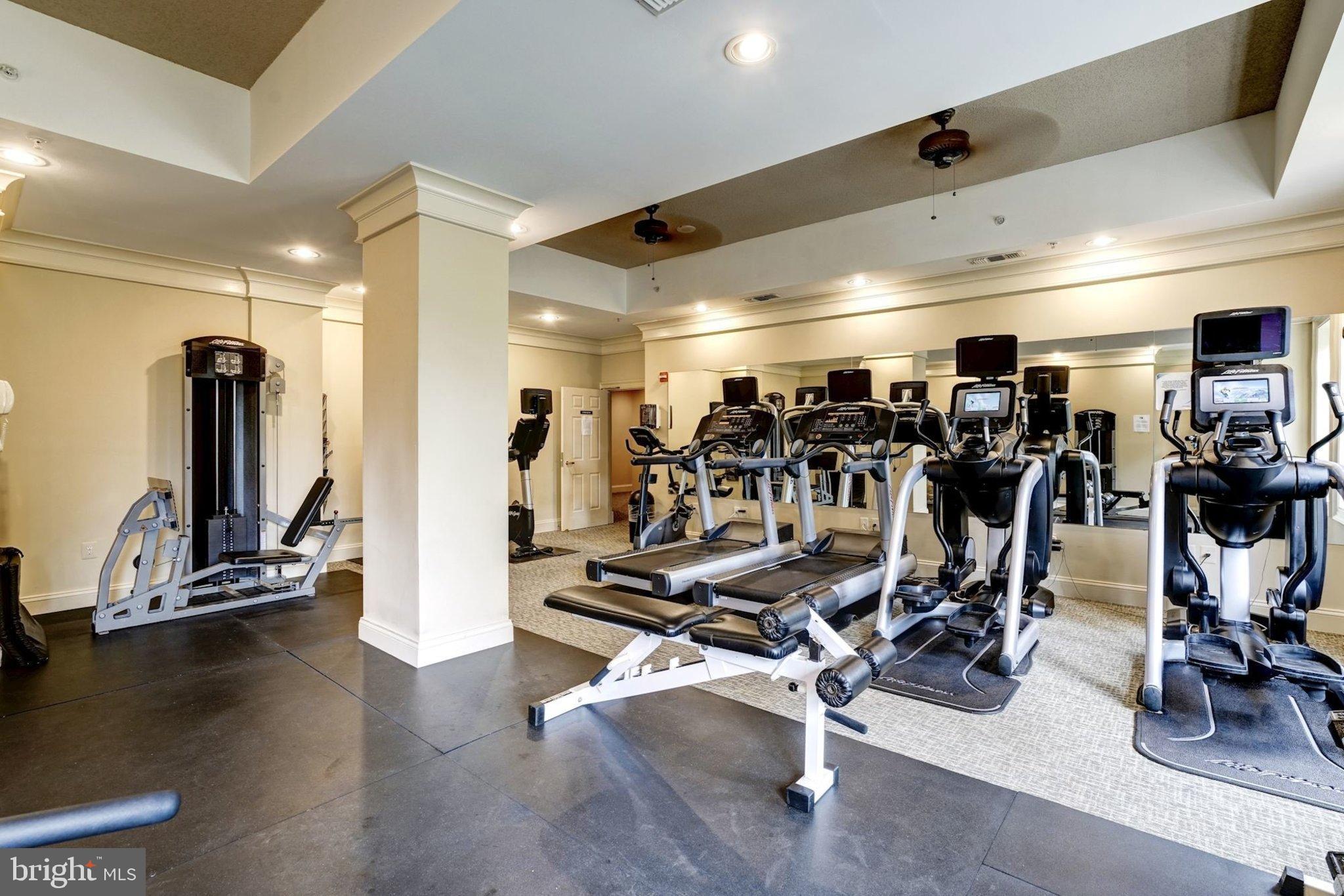 11776 Stratford House Place, Unit 807 Reston, VA 20190 - Photo 25 of 25 a view of a room with gym equipment