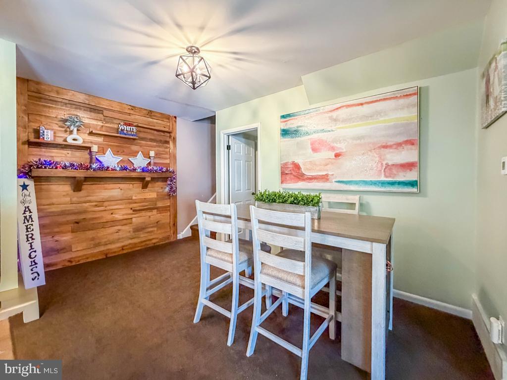 9015 Cloverly Road Philadelphia, PA 19136 - Photo 8 of 37 Dining Room with Wood Accent Wall