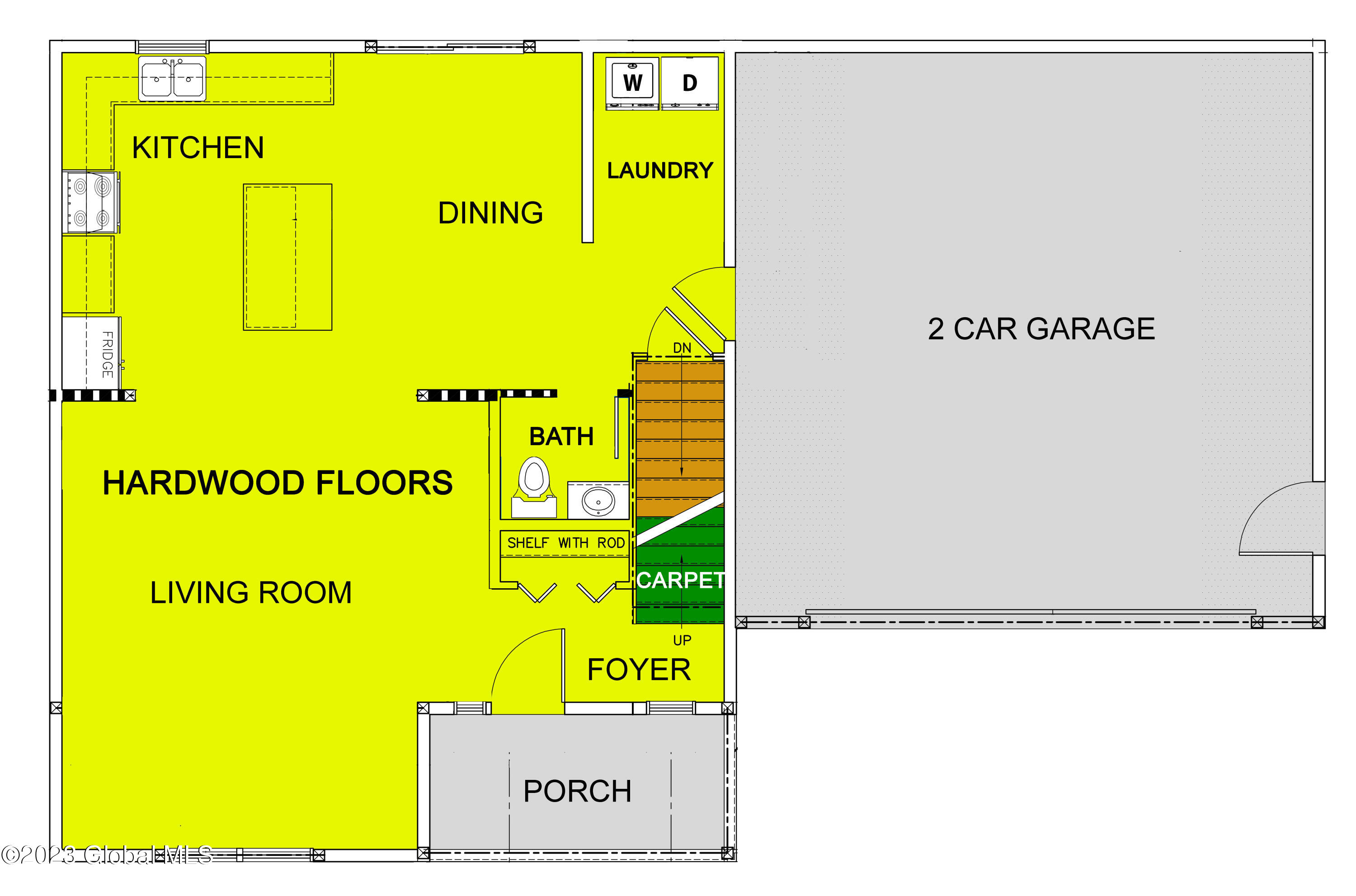 8 Parkhurst Road Wilton, NY 12831 - Photo 2 of 3 8 Parkhurst - Main Floor Plan
