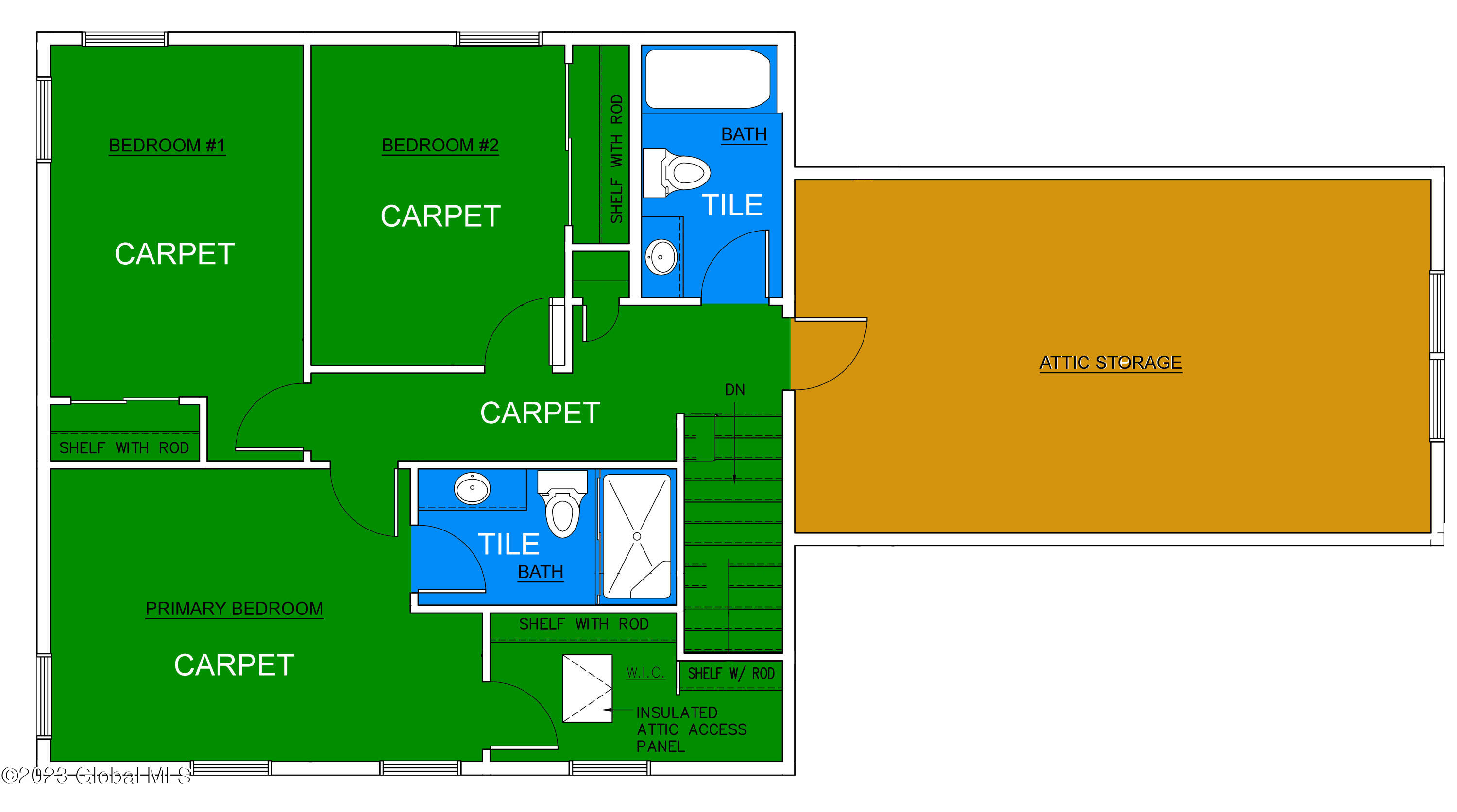 8 Parkhurst Road Wilton, NY 12831 - Photo 3 of 3 8 Parkhurst - Second Floor Plan