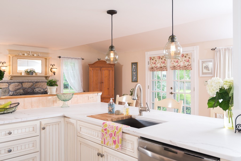 68 Cross Street Hingham, MA 02043 - Photo 7 of 26 a kitchen with sink and refrigerator